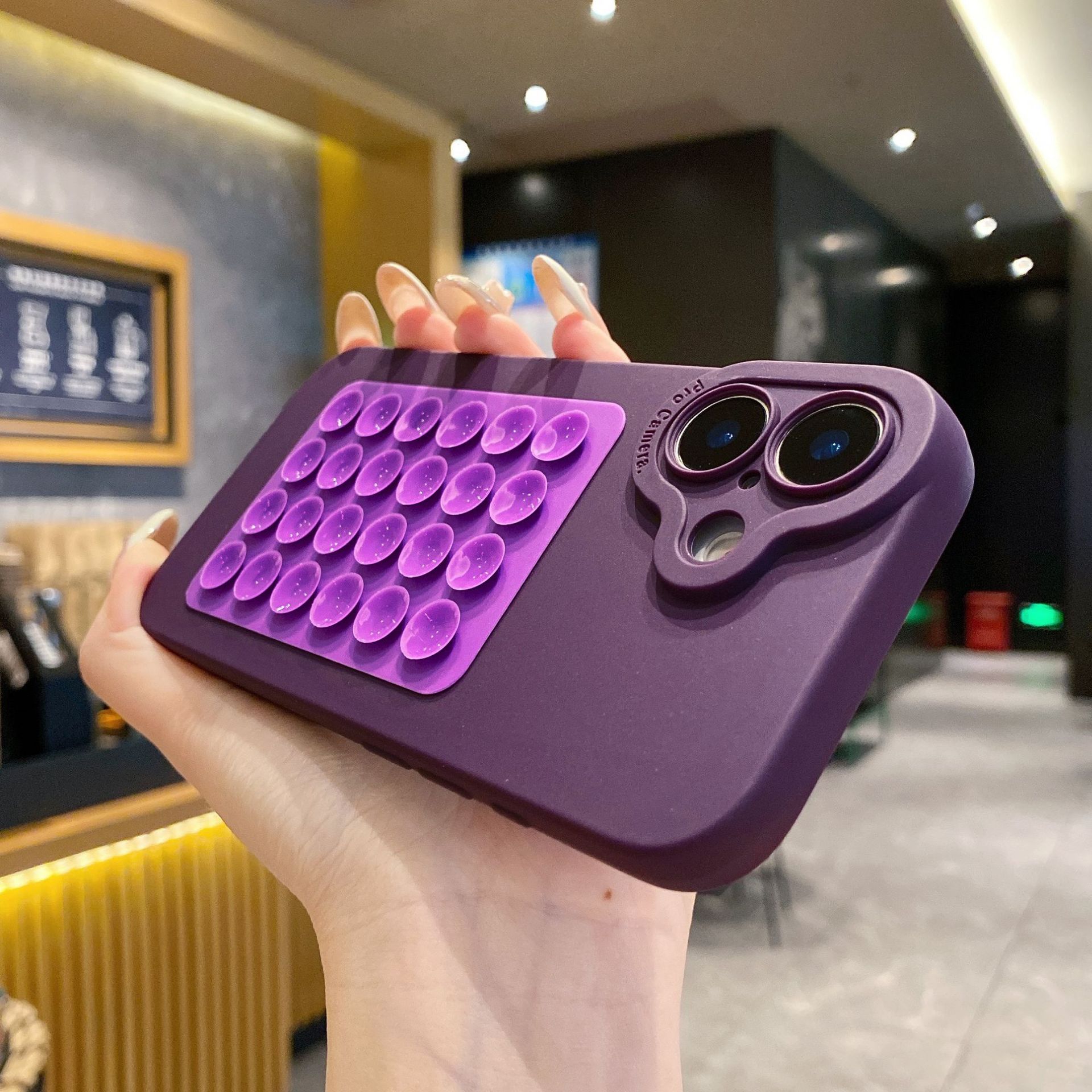 Transparante telefoonhoes met zuignap voor iphone pro modellen_voghion.com