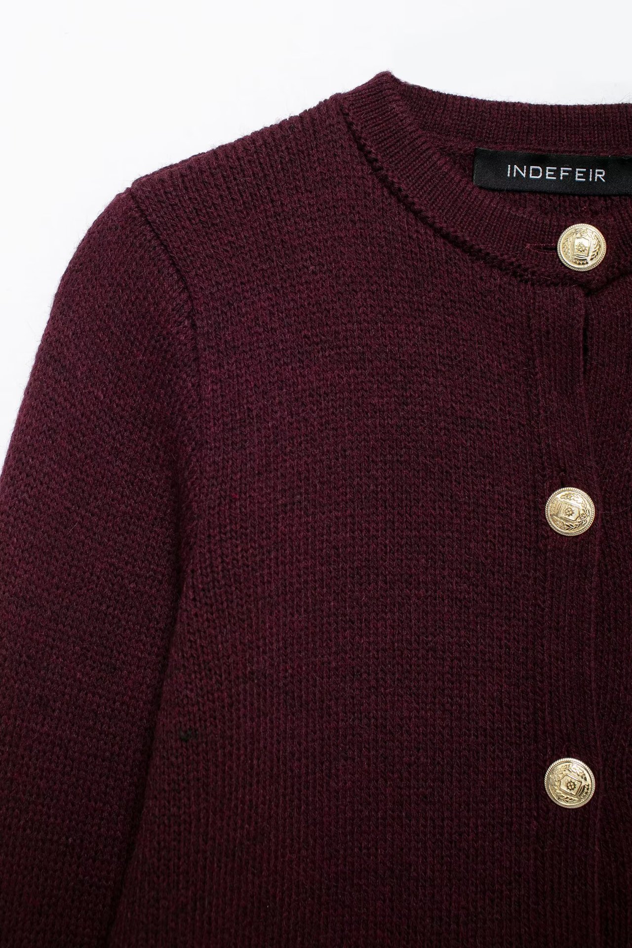 Round Neck Neckline Wholesale Women's Streetwear Solid Color Long Sleeve Sweaters & Cardigans