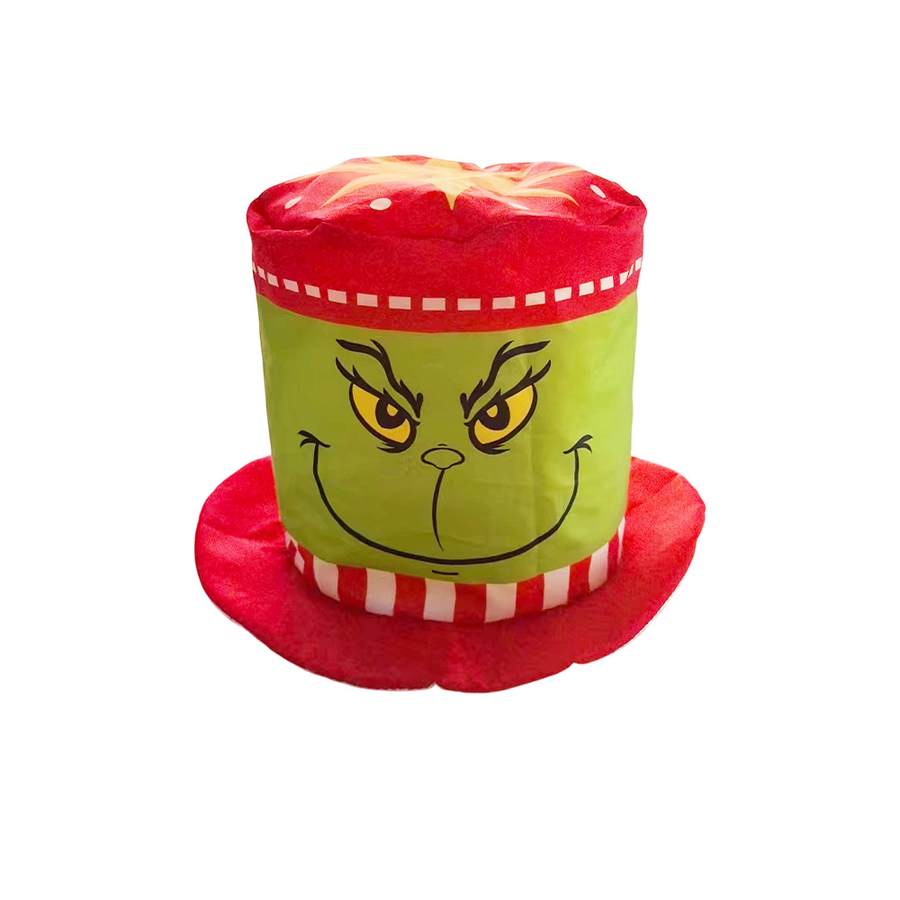 Nuevo sombrero de Navidad transfronterizo de EE.UU. Tío Sam sombrero navideño accesorios de decoración de dibujos animados para niños sombrero alto sombrero superior image 9