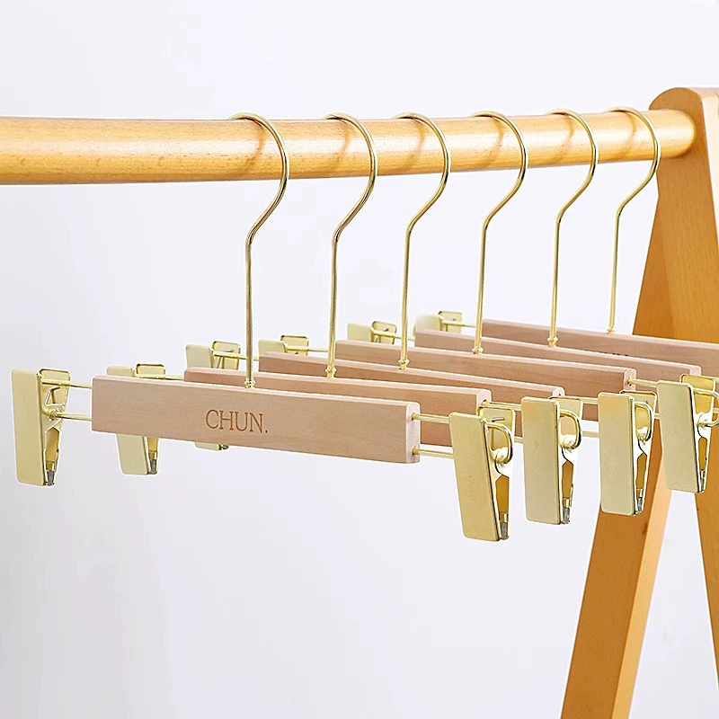 Магазин одежды специальные взрослые женские деревянные Бесшовные штаны на зажиме детские Нескользящие деревянные штаны подвесная Опора оптом производство ЛОГОТИП