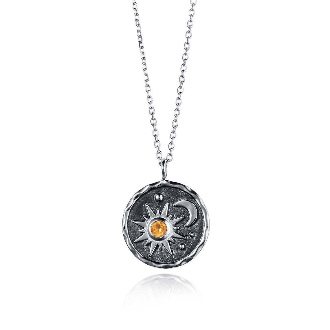 1 Piece Quantity Vintage Style Sun Moon Alloy Plating Women's Pendant Necklace