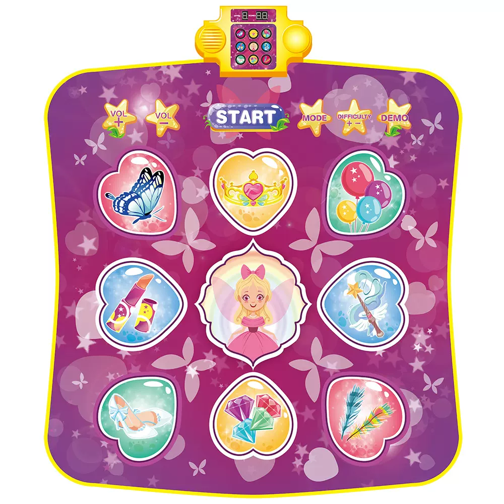 跨境热销儿童舞蹈垫多功能健身跳舞毯发光游戏毯益智音乐玩具定制