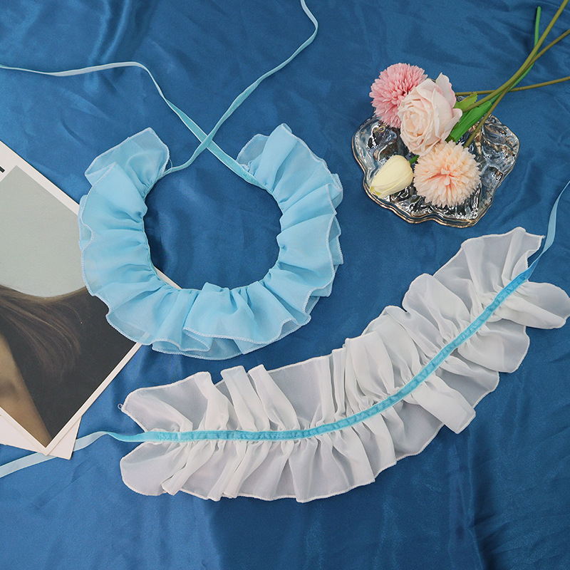 Amazon nueva red de encaje Lolita de cuello accesorios de fiesta de baile espectáculo de disfraz de edad TK