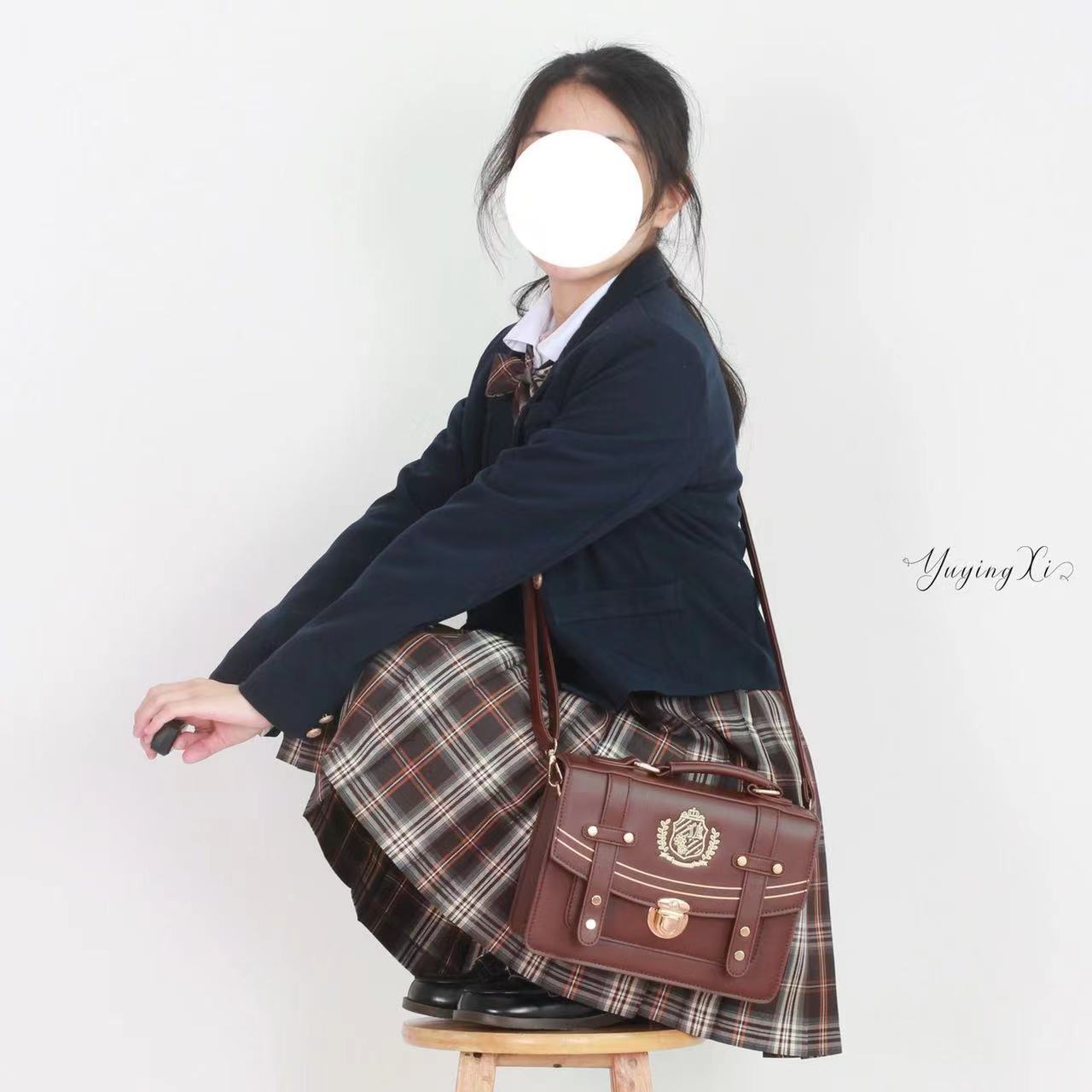 idealOfidol英川高校原创邮差剑桥包JK制服包通勤斜挎单肩双肩包-阿里巴巴