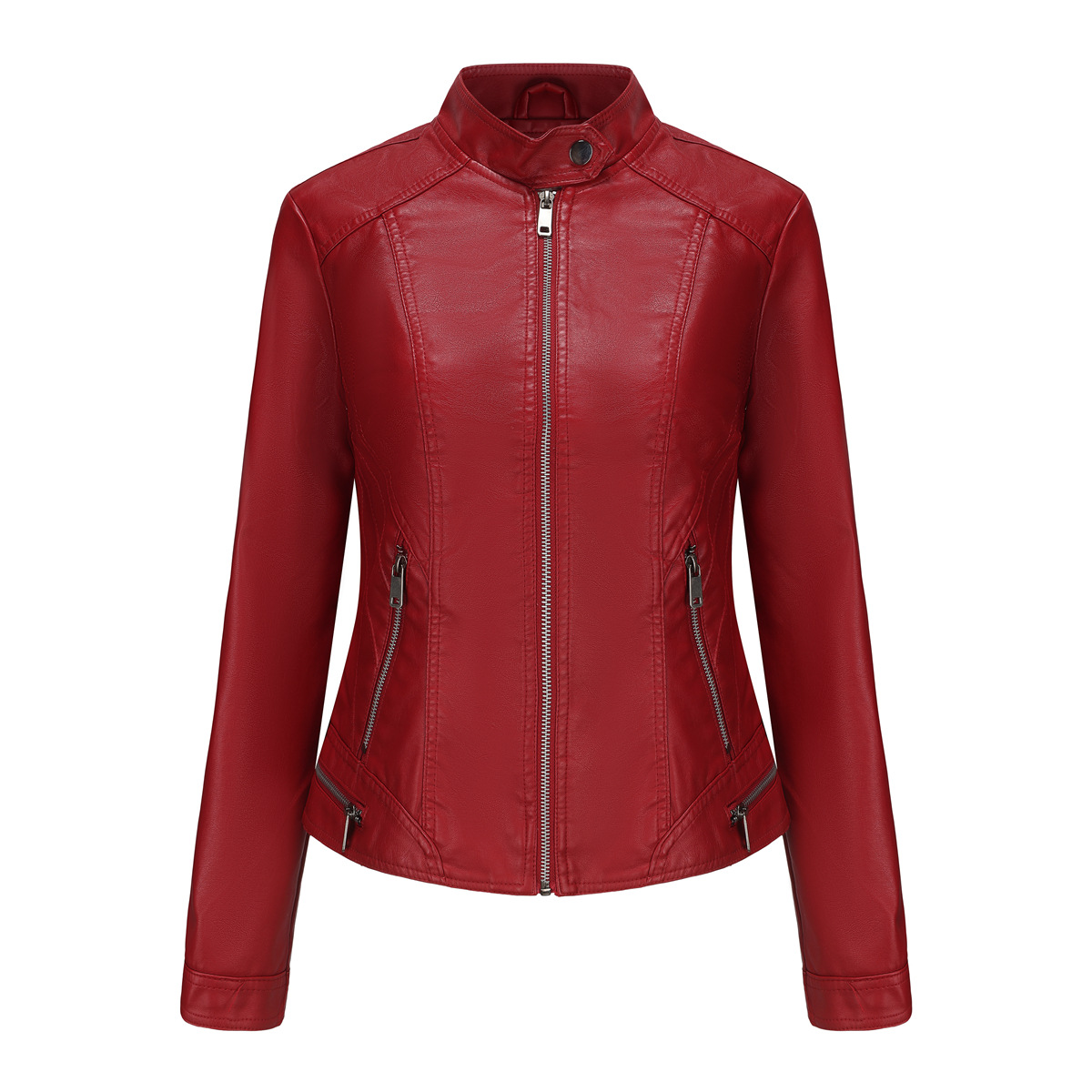 Leather Jacket Army Green