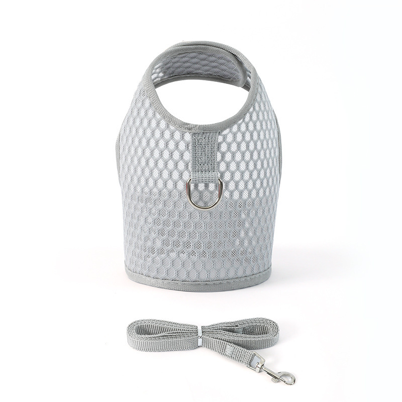 Cordilla de tracción para gatos tipo chaleco para evitar que se desprenda y pasear con cinturón de pecho para gatos ajustable para mascotas transpirables