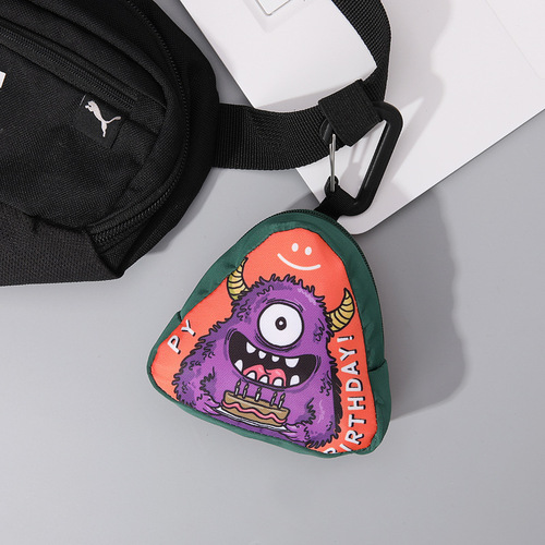 Hip-hop hanging bag, small bag, trendy and creative new coin purse, mini shoulder bag, key bag, headphone bag, card bag, bag pendant