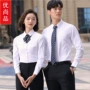 修身印绣教师春夏衬衫