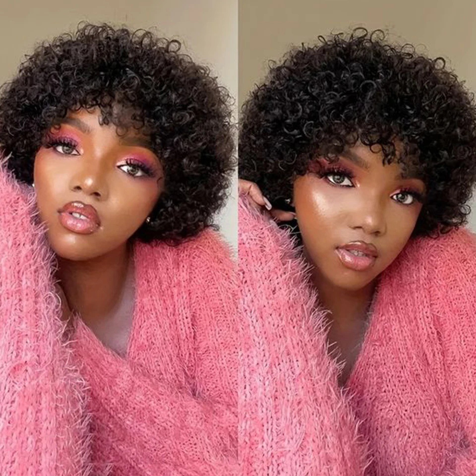105g Weight Full Head Wigs Wig & Hair Extension Type Wigs Wig Accessories Short Curly Hair Wig Hairstyle Real Hair Hair Material Party, Stage, Street Occasion Women's Gender Casual, Hip-Hop, Simple Style Style Women's Casual Hip-Hop Simple Style Party Stage Street Real Hair Short Curly Hair Wigs 1