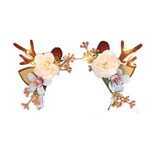 Summer new style deer antler headband super fairy light up photo internet celebrity cute hair accessories night market stalls scenic spot street stalls wholesale