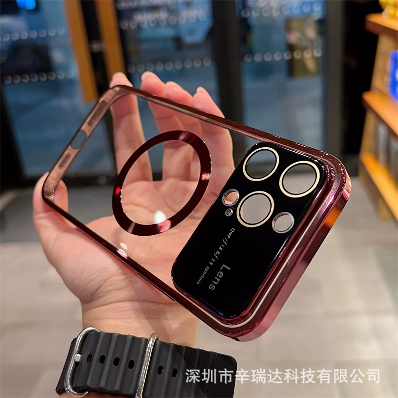 Чехол для телефона (Apple) совместим с iPhone 14 — магнитная беспроводная зарядка, защита камеры