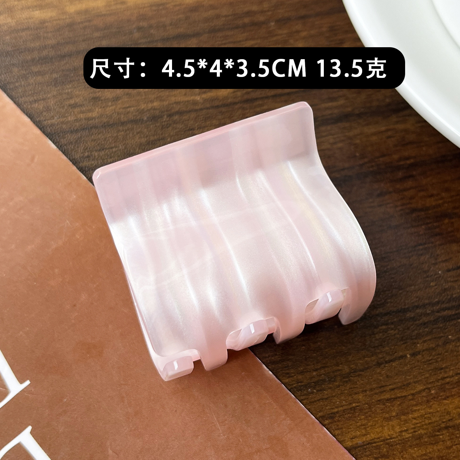 Cabecera de moda coreana acética imitación de helado tierno rosado rayas de color fantasía dulce clip para el cabello de la niña