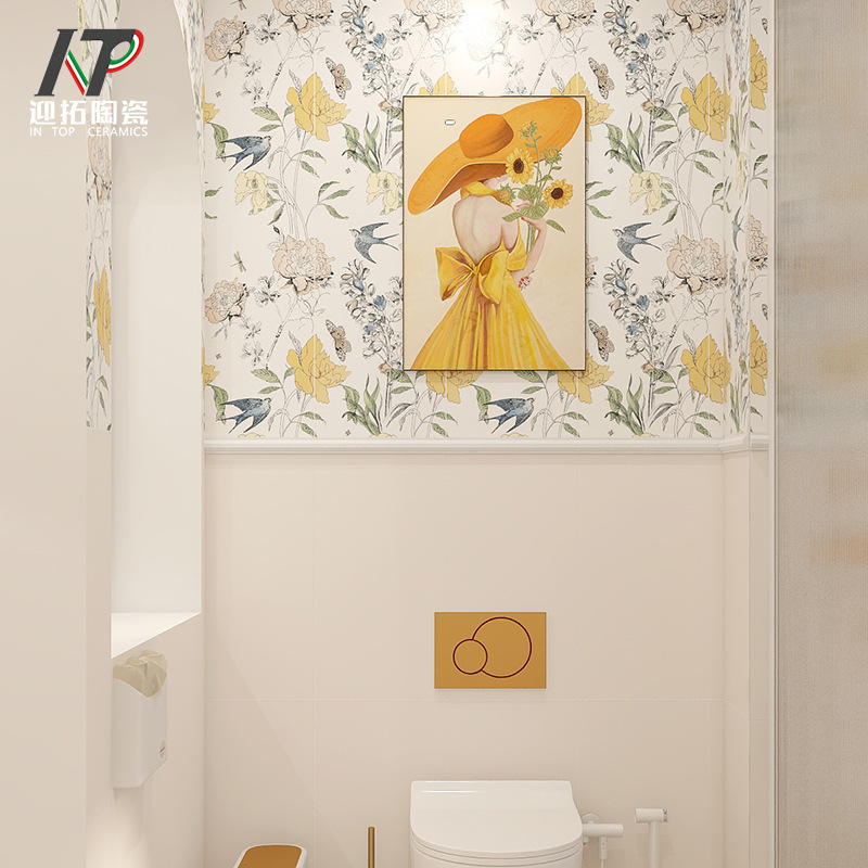 杏色奶茶色柔光瓷砖400x800浴室厨房卫生间墙砖全瓷花砖300x600