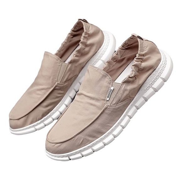 Old Beijing canvas shoes men's spring ice silk cloth shoes breathable Men's shoes Korean style trendy men's all-match casual fashionable shoes