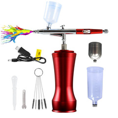 亞馬遜eaby熱銷自動啟停電動噴筆氣泵模型上色美容美髮噴繪紋身