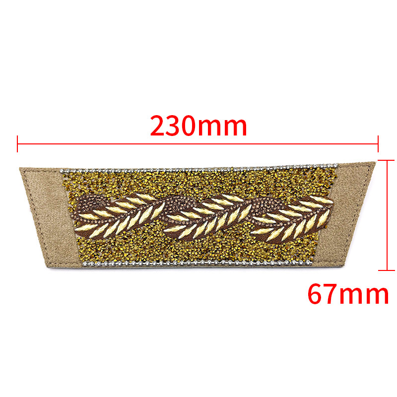 Nuevos accesorios de zapato DIY una sola forma de sandalias de diamante semiacabados zapatillas taladro superior
