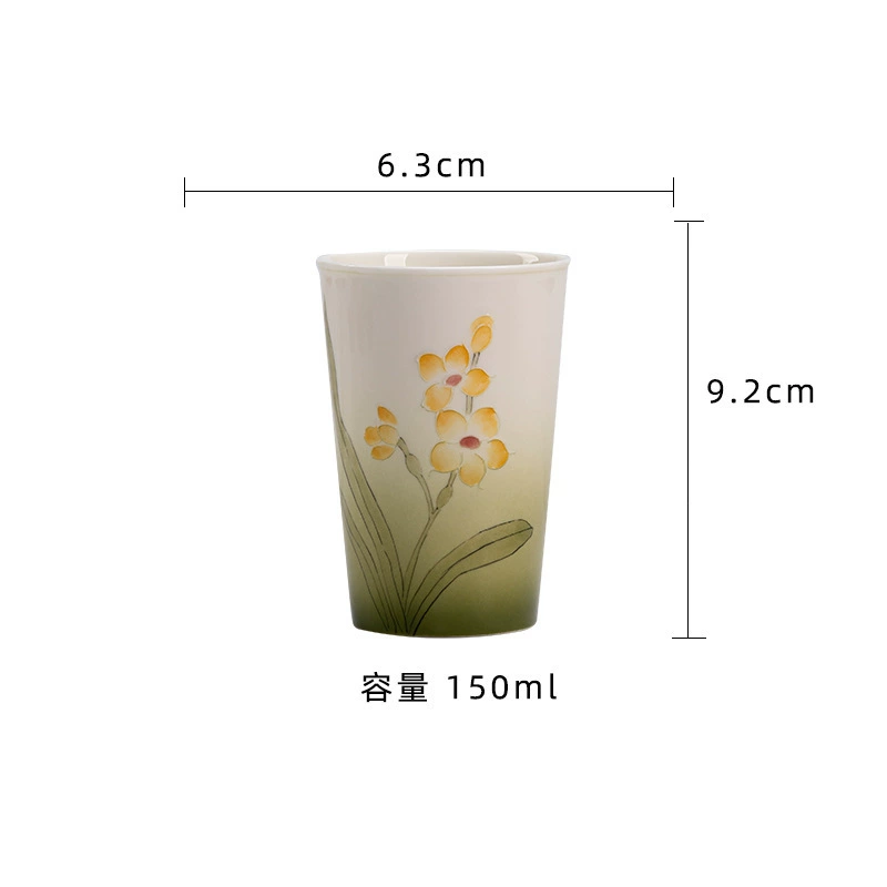 Tea cup, ceramic small modern set handmade, Cola, simple and elegant design, Chinese style