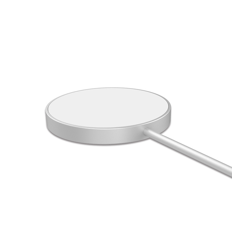 【跨境专供】二合一磁吸无线充电器兼容QI快充 适用于耳机苹果12