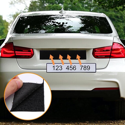 License Plate Velcro Car License Plate Fixed Sticker High Temperature Resistant 10CM Adhesive Velcro Car Velcro Tape Strap