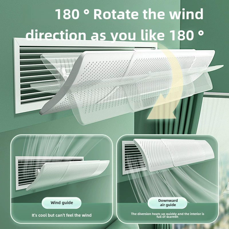 Air conditioning wind shield anti-blow wind shield central air conditioning air shield universal baffle air conditioning air outlet air guide plate