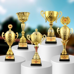 Extra-Large Trophy High-End Elegant 2025 New Basketball and Billiards Metal Giant Team Championship Cup