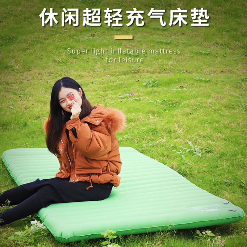 Factory Outdoor Inflatable Mattress Portable Lazy Folding Air Mattress Camping Tent Large Size Floor Sleeping Pad