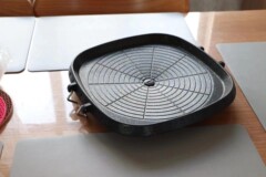 Non-smoking outdoor cast iron griddle for Korean-style rice stone non-stick barbecue plate square barbecue grill for home use gas barbecue plate