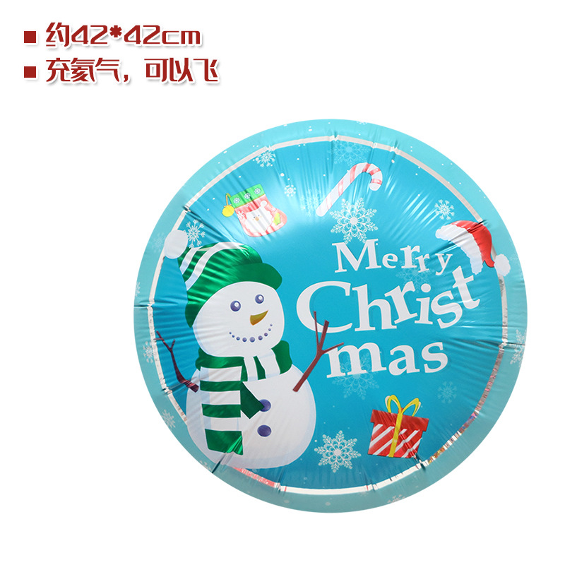 Tienda ventana Decoración Accesorios juguete globo Navidad caramelo muleta ancianos muñeco de nieve árbol de Navidad globo foto