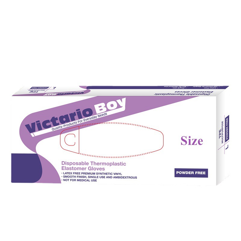 Victoriabay disposable TPE gloves high tension elastic glove…
