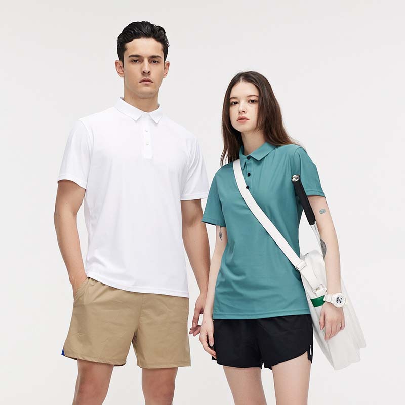Verano de los hombres y las mujeres deportes casual ropa de secado rápido Polo profesional de golf Club de Tenis LOGO top de manga corta
