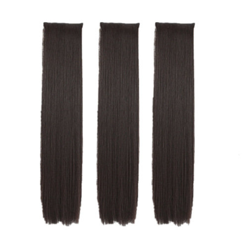 Wigs, Long Human Hair Wigs, Hairpieces, One-Piece, Three-Piece, Invisible, Realistic, Seamless Straight Hair Extensions