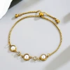 【5504】Three white beads bracelet