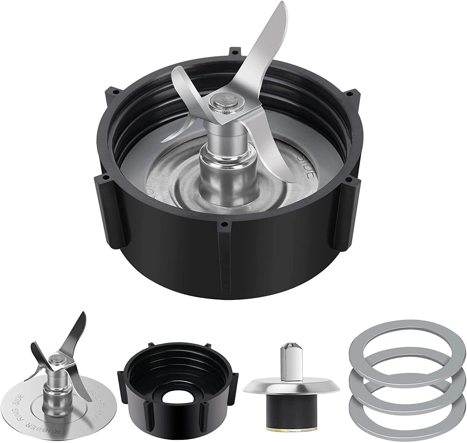 Juego de Accesorios para Licuadora OSTER, Incluye Cuchillas de 6 Aspas, Anillo de Sellado y Base.