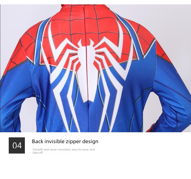 Miles Spider-Man Tight Bodice Expedition Iron Man Male cosplay Speed Halloween Kids Set