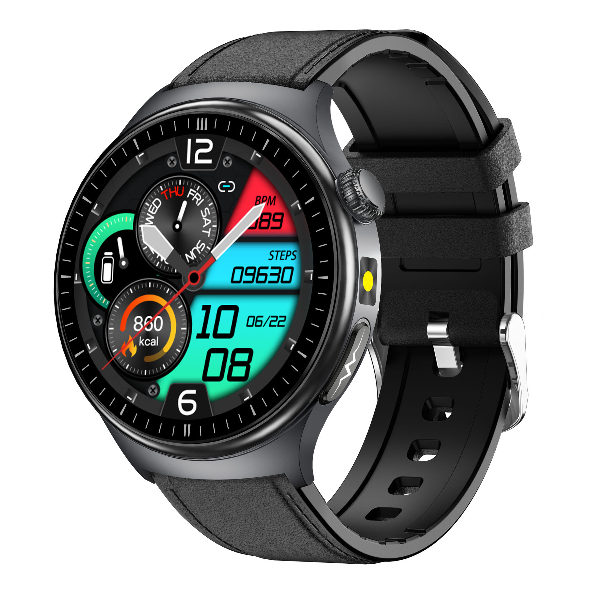 Reloj inteligente w11 versión mejorada TK27, medidor de azúcar en sangre, ácido úrico, oxígeno en sangre, linterna, electrocardiograma, podómetro, reloj deportivo