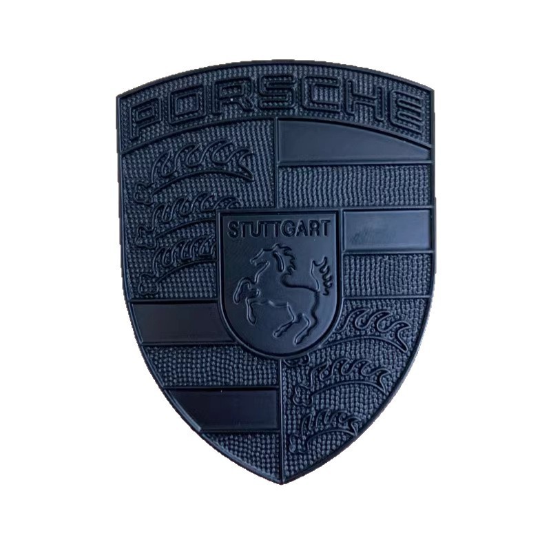 适用于保时捷前标车头标志911卡宴macan帕拉梅拉 718引擎机盖标贴|undefined
