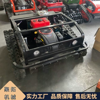 聚拓供汽油款履带割草机  山区果园除草机  推土除草一体机