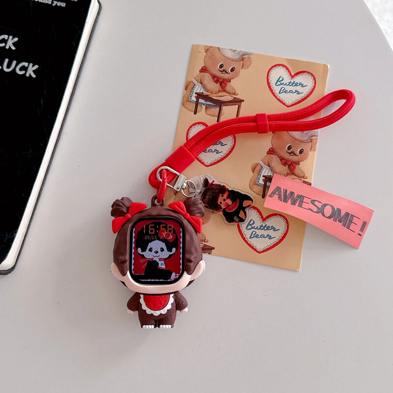 Cute and Adorable Qiqi Is Suitable for Apple Watch 1-8 Generations, Apple Watch S10/Se3 Silicone iWatch Ultra Cute and Adorable Qiqi Is Suitable for Apple Watch 1-8 Generations, Apple Watch S10/Se3 Silicone iWatch Ultra