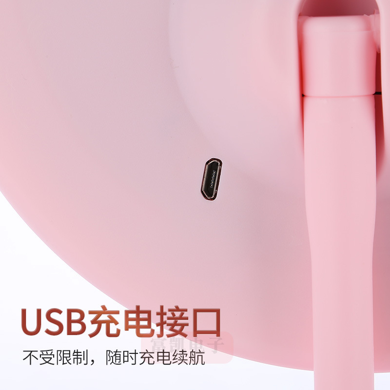 クロスボーダー充電モデル三色照明led化粧鏡美化粧便利学生寮デスクトップ鏡プレゼント卸売り|undefined