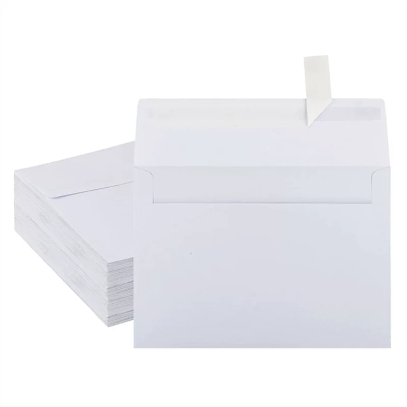 Black Cowhide Paper Envelope A7 Size Double Platform 100g envelope Western -style sealing adhesive invitation letter seal