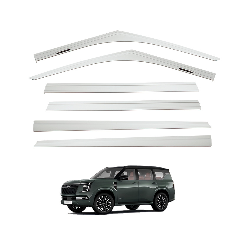 Adecuado para Nissan Patrol Y63, ventana, ventana, ceja de lluvia modificada Patrol, ventana, visor, cubierta de lluvia