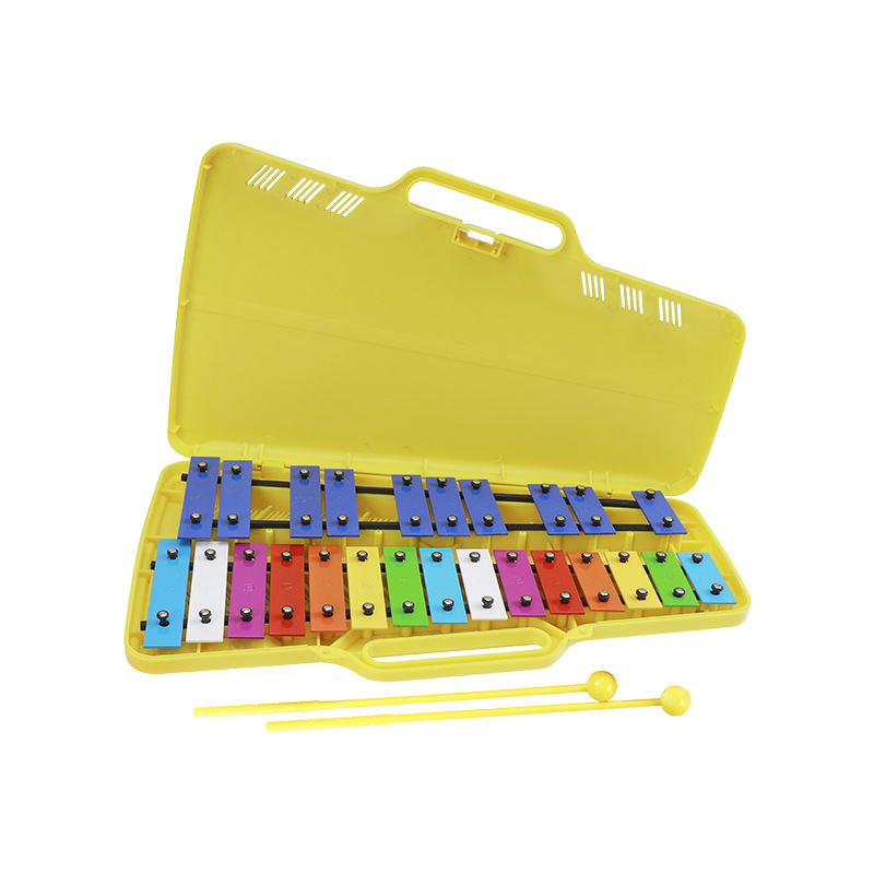 25-tono percusión xilófono Orff instrumento musical Piano de aluminio pequeño campana piano niños de educación temprana juguetes kindergarten enseñanza ayudas percusión piano