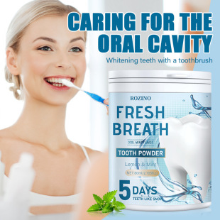 Cross-border monopoly mint green tea fragrance 80ml fresh breath to remove tooth stains lasting fragrance toothpaste tooth powder