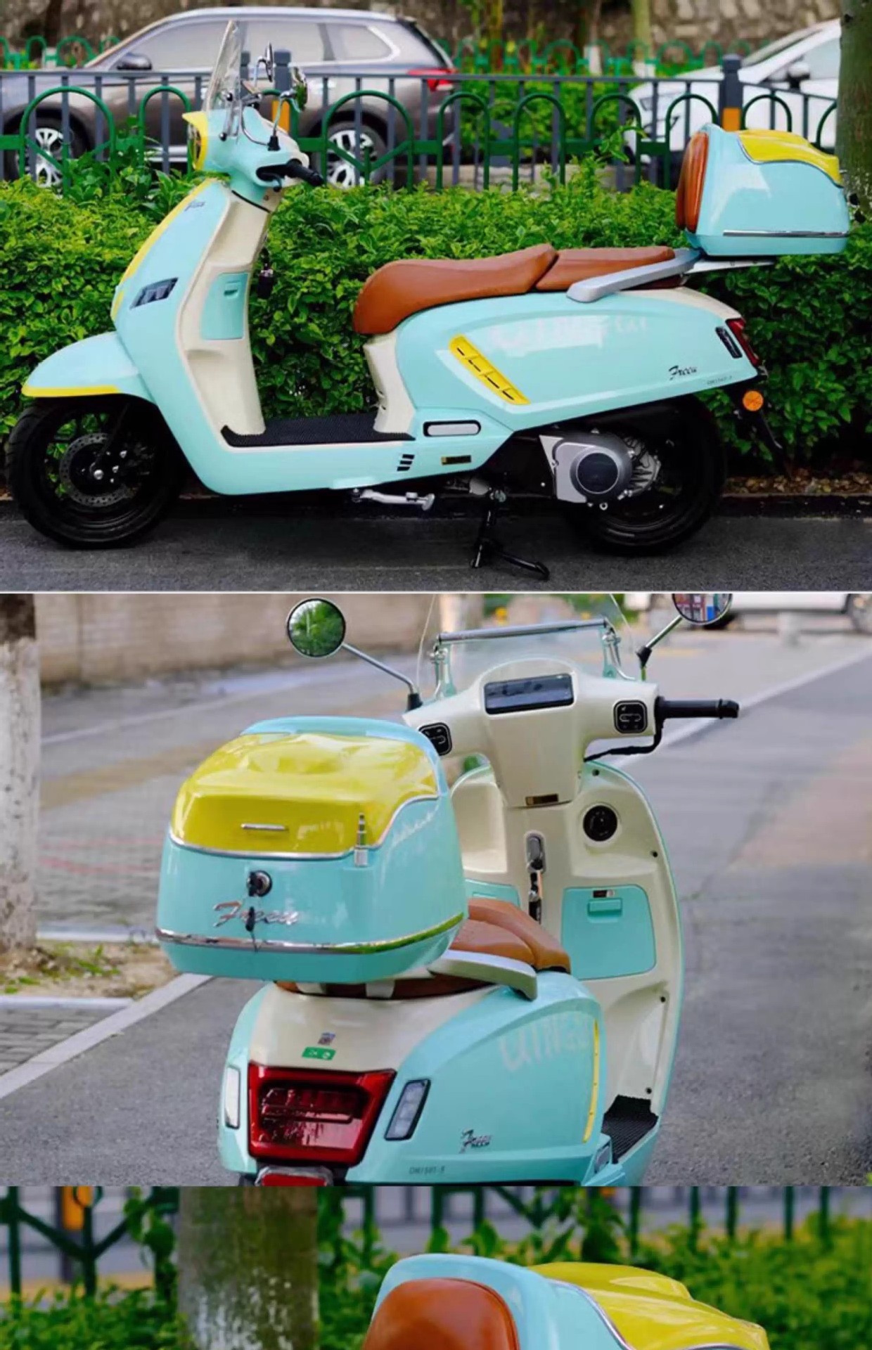 Suitable for 24 Models of Qingqi Aurora 150 Motorcycle Tail Boxes, Cargo Boxes, Retro Trunks, and Luggage Boxes