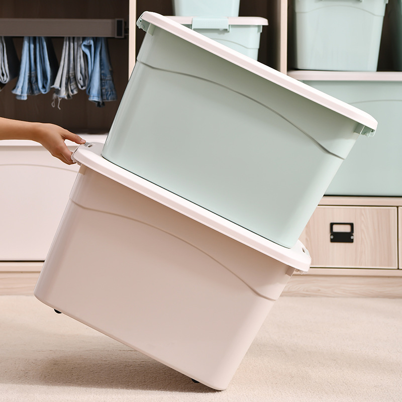 Caja de almacenamiento de colcha extragrande Caja de almacenamiento de plástico Caja de almacenamiento de juguetes Caja de almacenamiento Caja de almacenamiento de acabado de ropa al por mayor