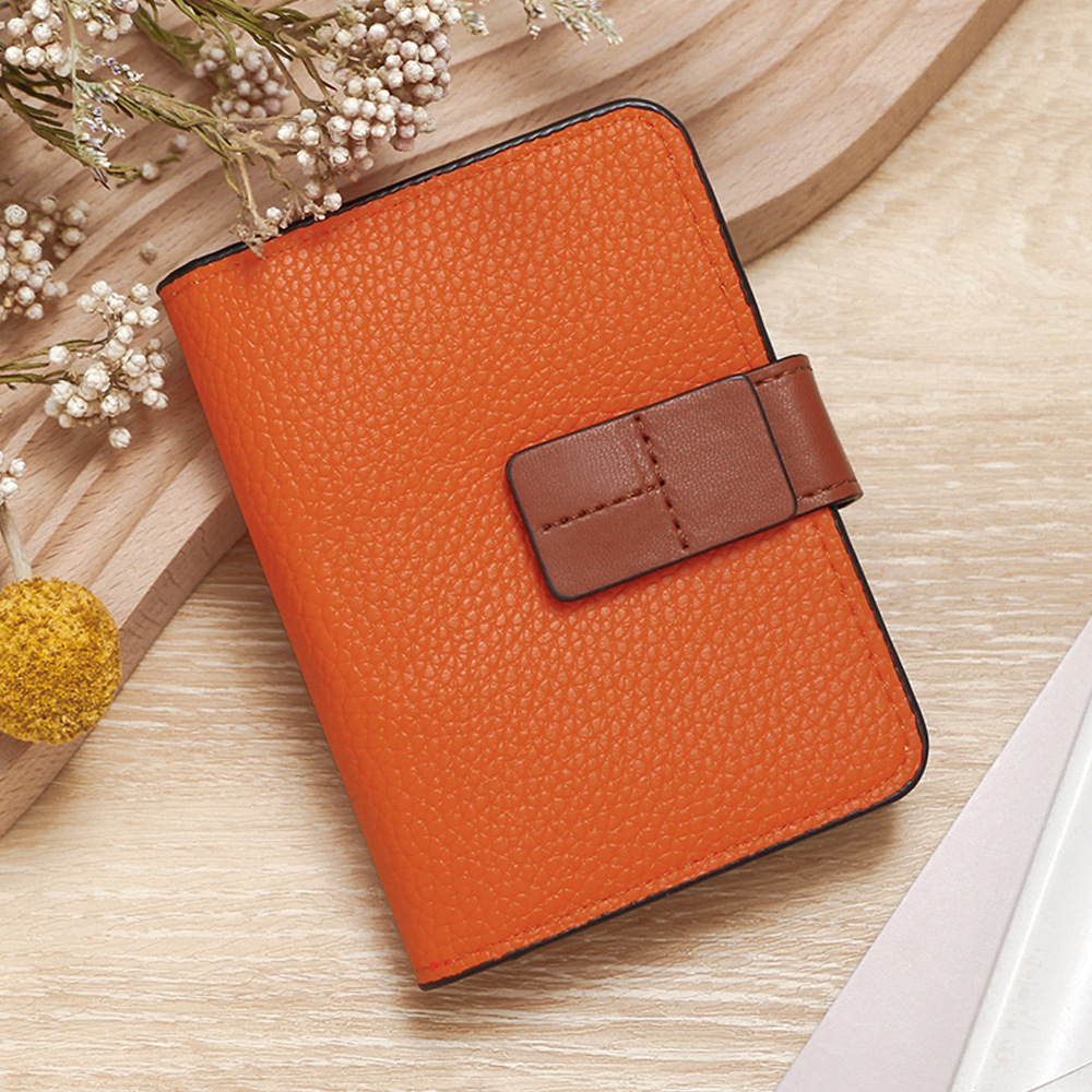 Nuevo tipo de bolsa de tarjetas de licencia de conducir exquisita bolsa de tarjetas de damas bolsa de tarjetas compacta ins viento red nicho diseño de contraste