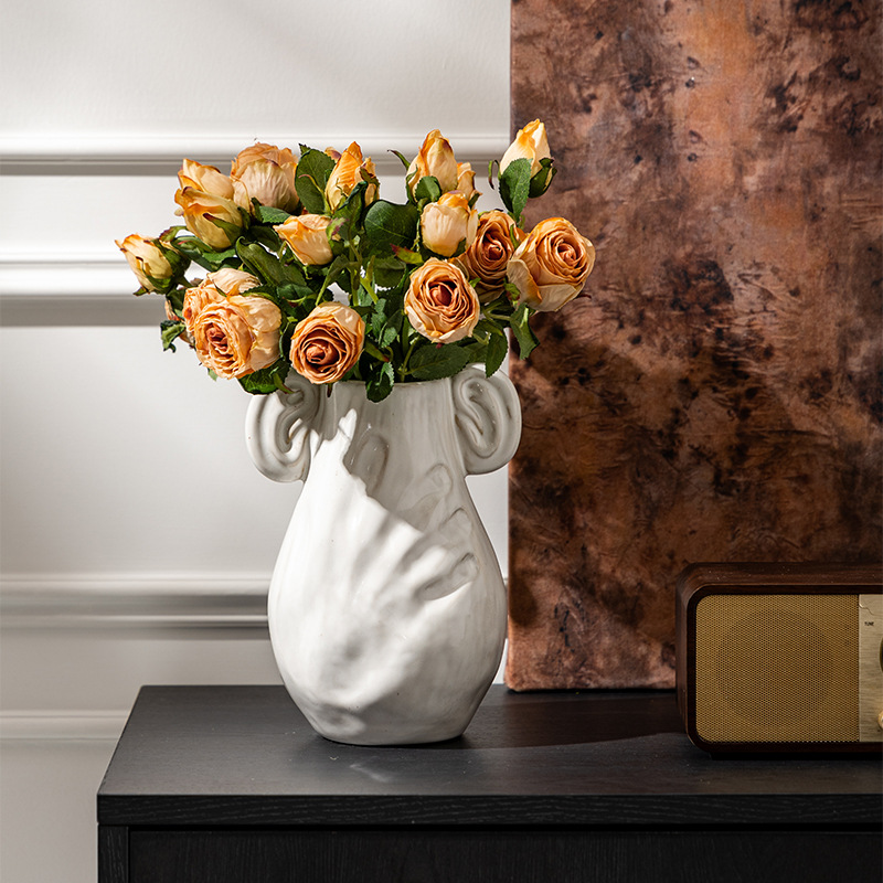 Advanced Sense Ceramic Vase Office Entrance Decoration Living Room Flower Arrange Home Accessories Bloemen Deko Decoratie Blumenstrauß_voghion.com
