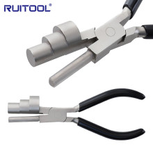 6寸平口圆嘴钳迷你三段合一珠宝钳饰品DIY钳子手工绕线造型钳