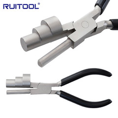 6-inch flat mouth round nose jewelry pliers, mini three-in-one, DIY jewelry pliers, handmade wire shaping pliers