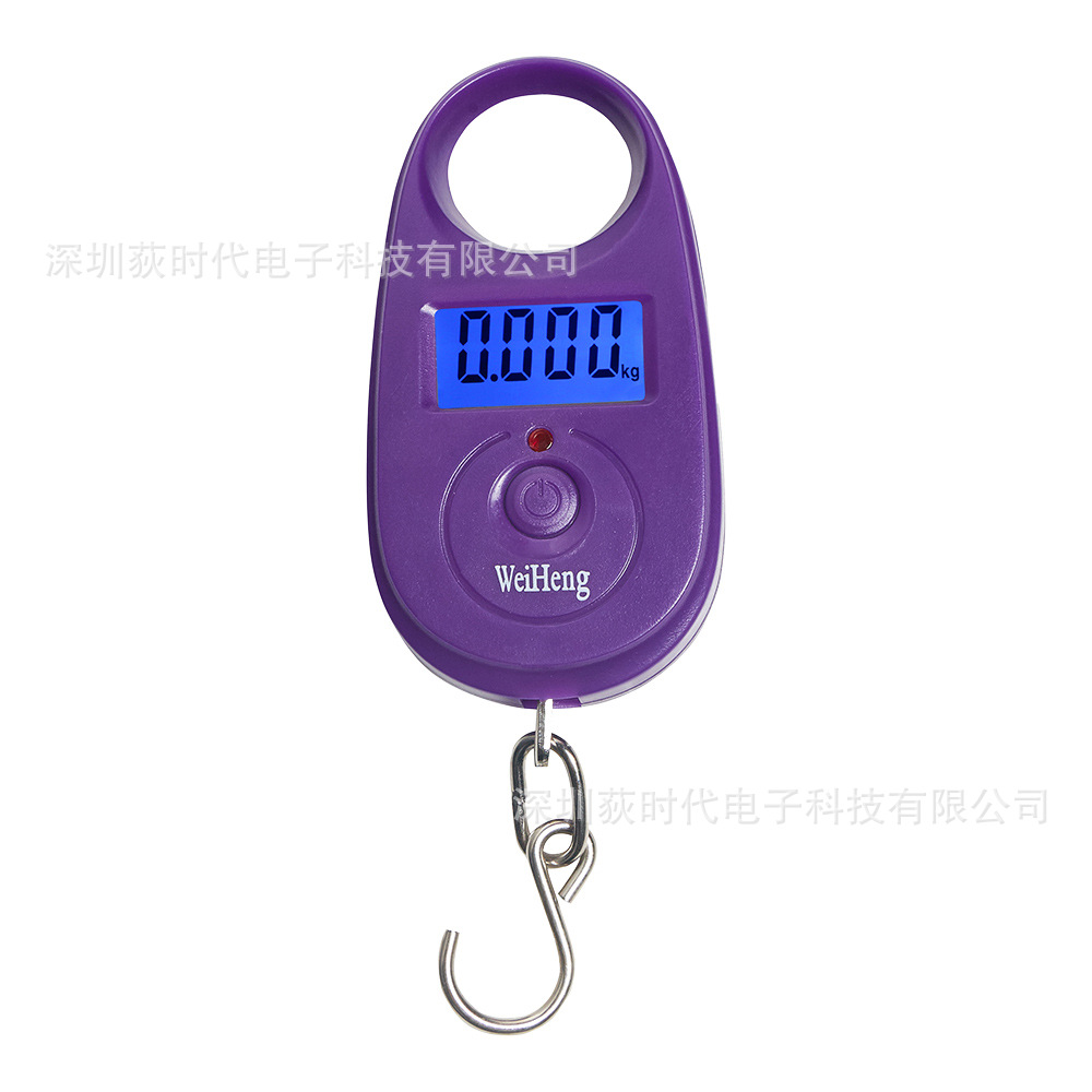 휴대용 전자저울 25KG (보라색-배터리 제외)